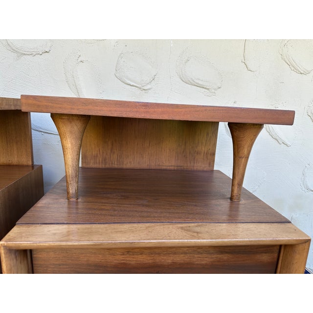 Mid-Century Modern 1960s Kent Coffey the Elegante Nightstands With Drawer - A Pair For Sale - Image 3 of 18