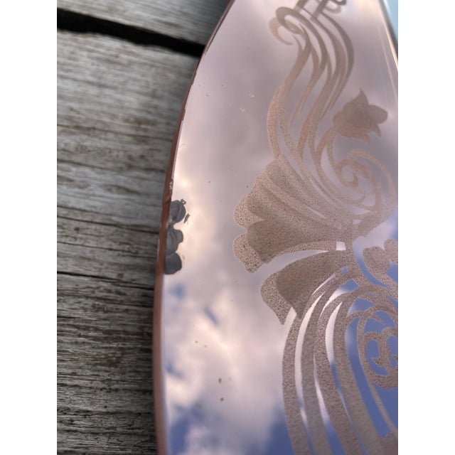 1950s Venetian Pink Mirror, 1950s For Sale - Image 5 of 8