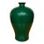 Vintage Green Crackle Glaze Meiping Vase For Sale