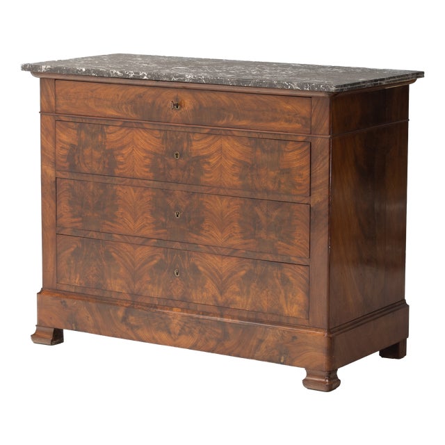Antique Mahogany Commode, 1880 For Sale