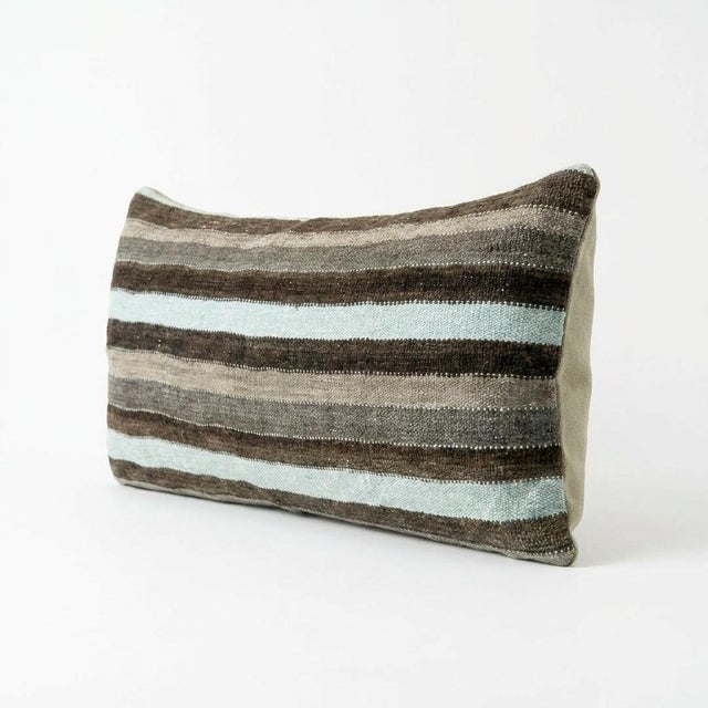 Mid-Century Modern Turkish Kilim Bedding Pillow Cover 14'' X 39'' For Sale - Image 3 of 4