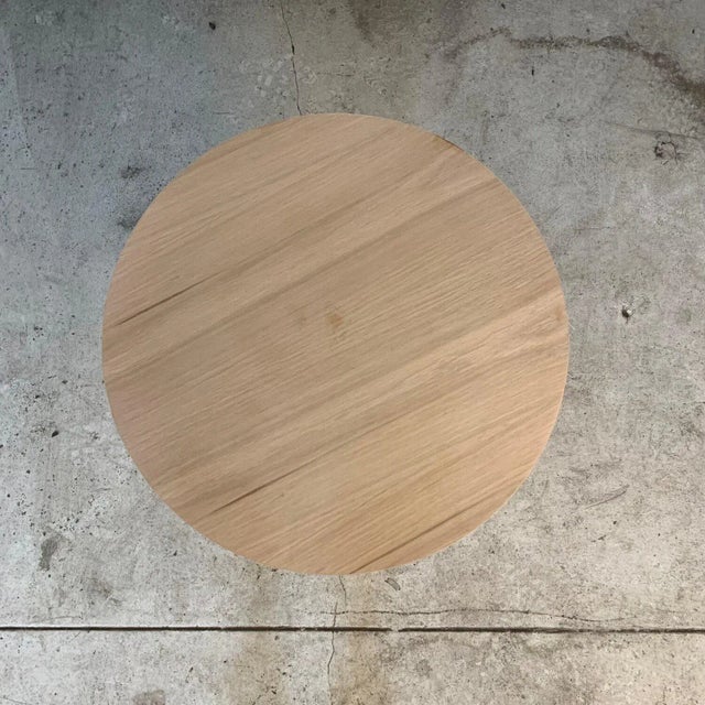 Wood Four Curves Side table -made to order For Sale - Image 7 of 11