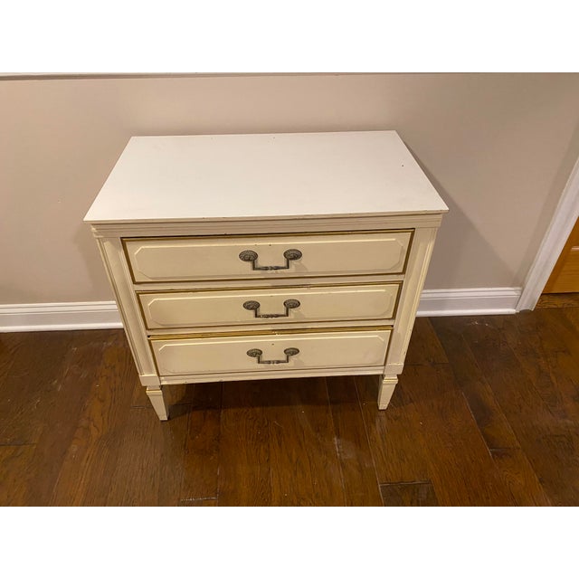 Vintage Dixie Furniture Company Painted Nightstand Chairish