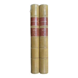 Antique French World War Books, L’illustration 1916 Volumes 1 & 2