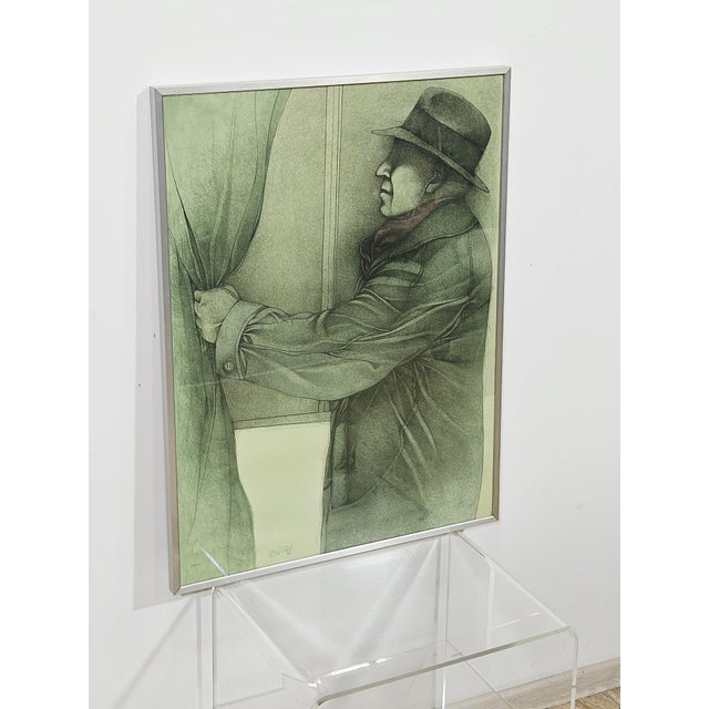 Bruno Bruni, Hinter dem Vorhang, 1979, Lithograph, Framed For Sale - Image 9 of 17
