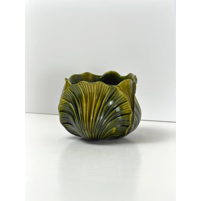 Ceramic Shell Jardiniere by Christopher Dresser for Ault, 1890 For Sale - Image 4 of 10
