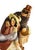 Wood Early 20th Century Art Déco Perfume Lamp of Dressed Up Lady and Masked Man With Cloak by Argilor From Paris, France For Sale - Image 7 of 9