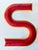 Industrial Enamel Letter S, 1960, in Very Good conditions. Designed 1960 to 1969