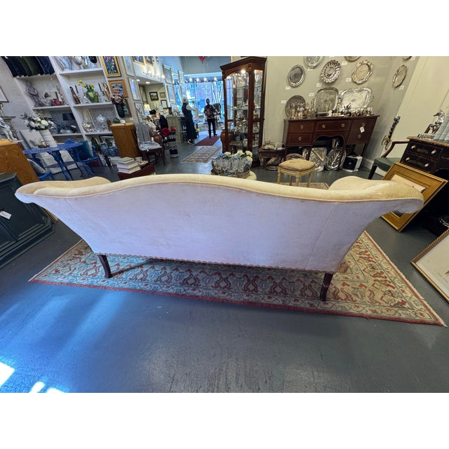 19th Century White Camelback Settee For Sale - Image 10 of 12