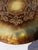 19th Century 19th Century Round French Hand Painted Gilt Coffee Table with Glass Top For Sale - Image 5 of 13
