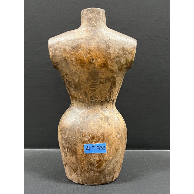 Carved Solid Wood Female Torso Sculpture Late 20th Century For Sale - Image 4 of 5
