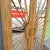 Wood Vintage Boho Chic Penciled Mirrored Starburst Armoire For Sale - Image 7 of 10