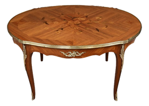 Louis XV Style Marquetry Coffee Table