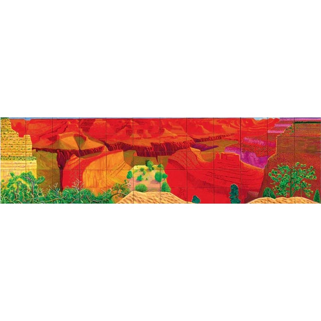 Contemporary David Hockney a Closer Grand Canyon Official Exhibition Poster For Sale - Image 3 of 3