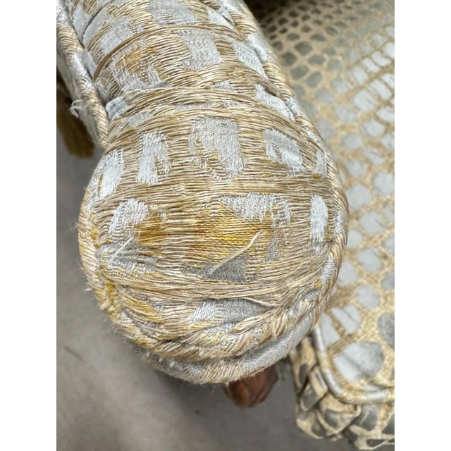 Late 20th Century Upholstered Accent Arm Chair For Sale - Image 11 of 14