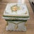 1970s Handpainted Italian Terracotta Side Table Garden Stool Featuring Tassels and Flowers For Sale - Image 9 of 12