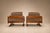 Brazilian Modern Pair of Armchairs in Caviúna and Mushroom-Taupe Mohair, Novo Rumo, 1960s For Sale - Image 14 of 18