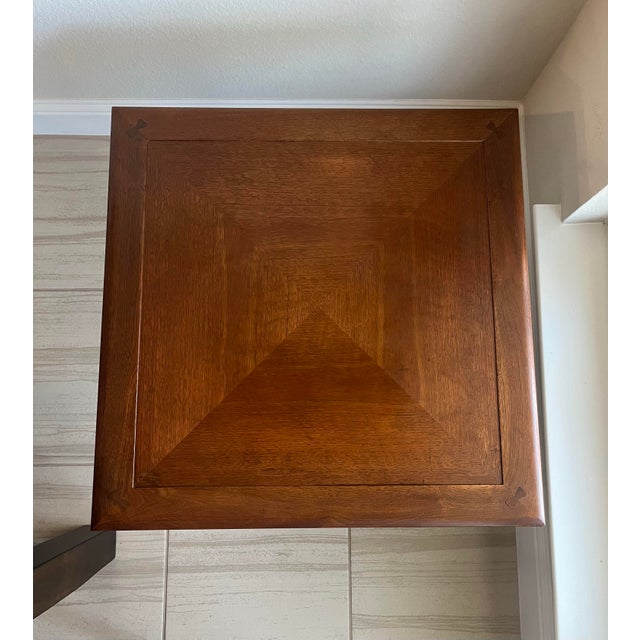 1960s Midcentury Modern 1960’s Drexel Low Profile Square Walnut Occasional or Coffee Table For Sale - Image 5 of 12