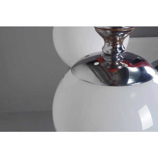 Mid-Century Modern Mid-Century Red Italian Chandelier For Sale - Image 3 of 11