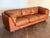 Vintage 1970's Cognac Leather Sofa For Sale - Image 10 of 18