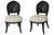 Striking set of four vintage Italian grotto-style dining chairs, circa 1970s, featuring dramatic sculptural scallop-shell...