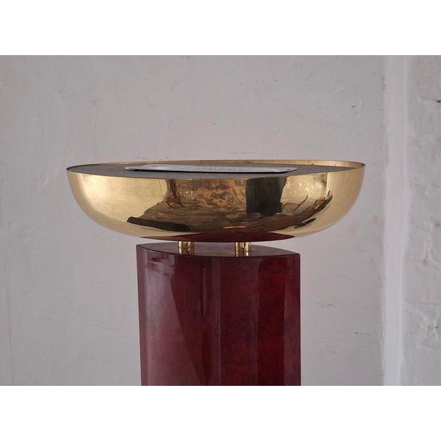 Model 2591 Floor Lamp in Lacquered Parchment from Aldo Tura, Italy, 1970s For Sale - Image 9 of 18