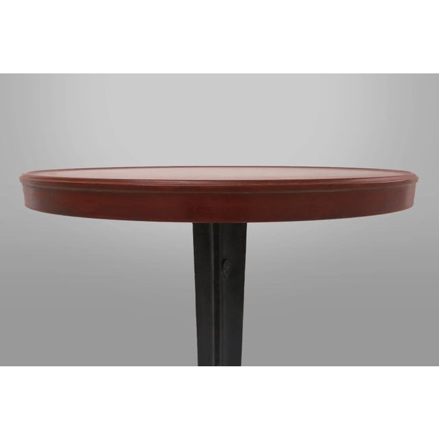 Cast Iron Bistro Table with Bakelite Top from Louis Vuitton, France, 1930s For Sale - Image 4 of 12