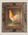 Realism 1950s Mid Century Rooster Oil Painting With Spanish Baroque Style Frame For Sale - Image 3 of 18