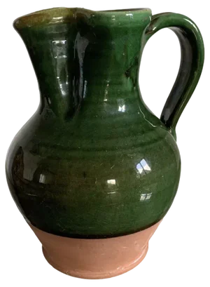 Enamelled Terracotta Carafe Pitcher, 1970s