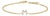 10K Yellow Gold Diamond Accent "M" Initial Charm and Link Bracelet For Sale