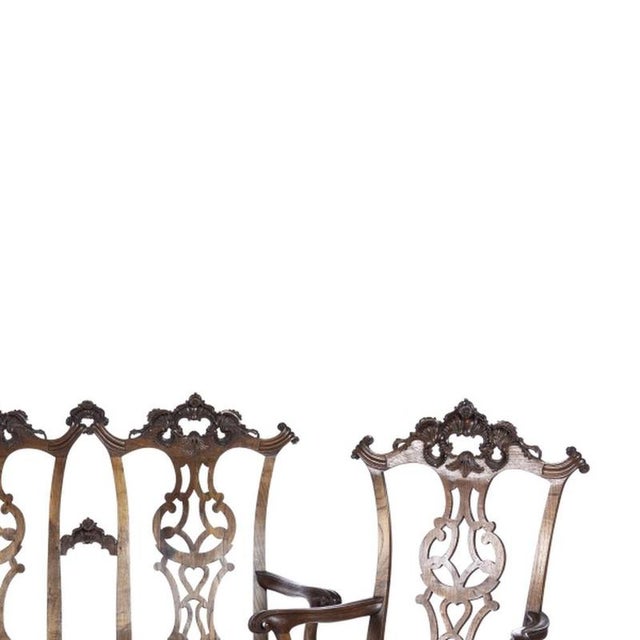 King John V Sofa and Armchairs, 18th Century, Set of 3 For Sale - Image 4 of 6