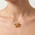 Contemporary Citrine Butterfly Style Gemstone Pendant - November Birthstone Pendant for Her For Sale - Image 3 of 5