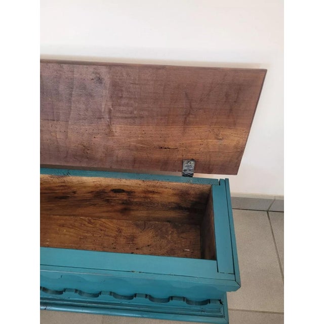 Antique Lacquered Table Trunk For Sale - Image 12 of 17