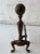 Art & Craft Hammered Cast Iron Andirons - A Pair For Sale - Image 4 of 9