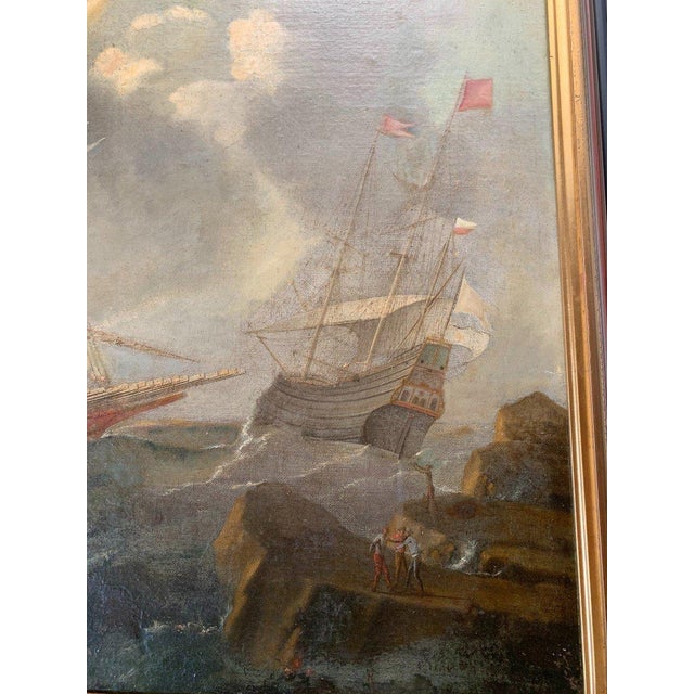 Oil painting on canvas, Flemish School, 17th century For Sale - Image 4 of 5