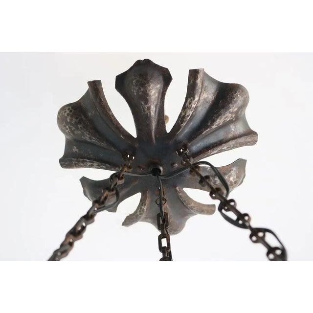 Large Model Dahlia Majorelle Pendant by Louis Majorelle for Daum For Sale - Image 17 of 18