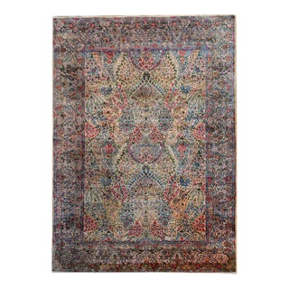 Early 20th Century Vintage Persian Lavar Kirman Rug For Sale