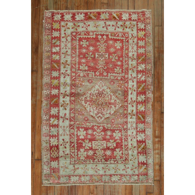 Antique Zabihi Collection Turkish Sivas Small Rug - 3' x 4'9" For Sale In New York - Image 6 of 7