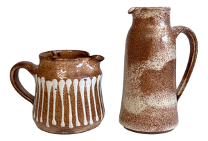 Studio Ceramic Pitchers by Helma Klett, Germany, 1980s, Set of 2