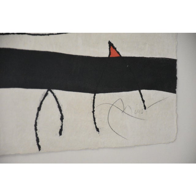 A mid century modern etching and aquatint titled "Le Marteau Sans Maître” by Joan Miro. Signed and numbered 30/50 in...