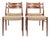 Dining Chairs in Rosewood attributed to Arne Wahl Iversen for Glyngøre Stolefabrik, 1950s, Set of 4 For Sale