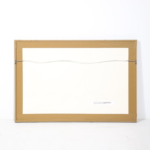 Mid-Century "Dakota Series" B&w Abstract Acrylic on Paper by Harry Bertschmann For Sale - Image 9 of 9