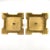 Vintage Pair of Neoclassical Style Taper Candlestick Holders Brass Square Base For Sale - Image 12 of 12