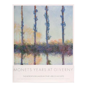 1978 The Metropolitan Museum of Art Monet's Years at Giverny Exhibition Poster