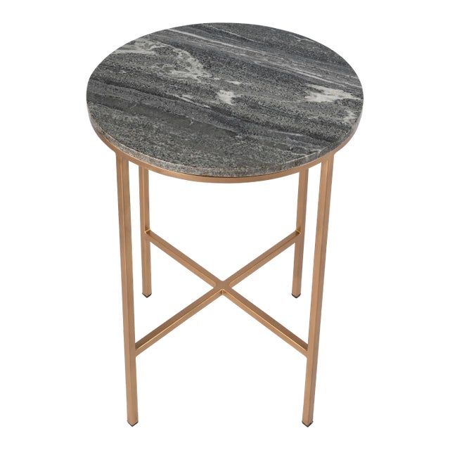 Caty Marble End Table, Multi For Sale