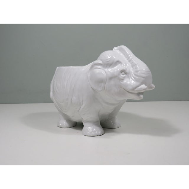 Mid-Century Modern Elephant Cache Pot from Bassano, Italy, 1960s For Sale - Image 3 of 8