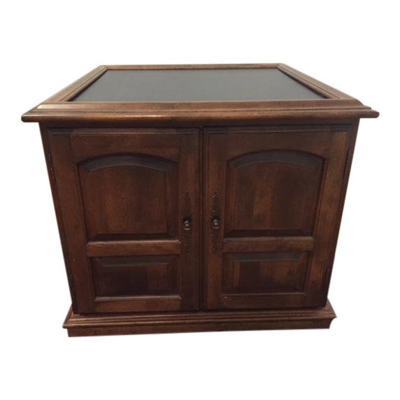 Ethan Allen Slate Top Square Side Table Excellent! Chairish