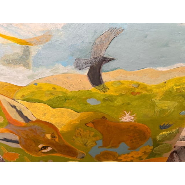 Avocado “Coyote Eye View” by LWren Walraven For Sale - Image 8 of 12