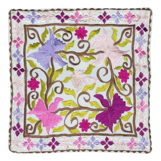 18"x18" Colorful Cushion Cover. Cotton Pillowcase. Modern Lace Pillow For Sale