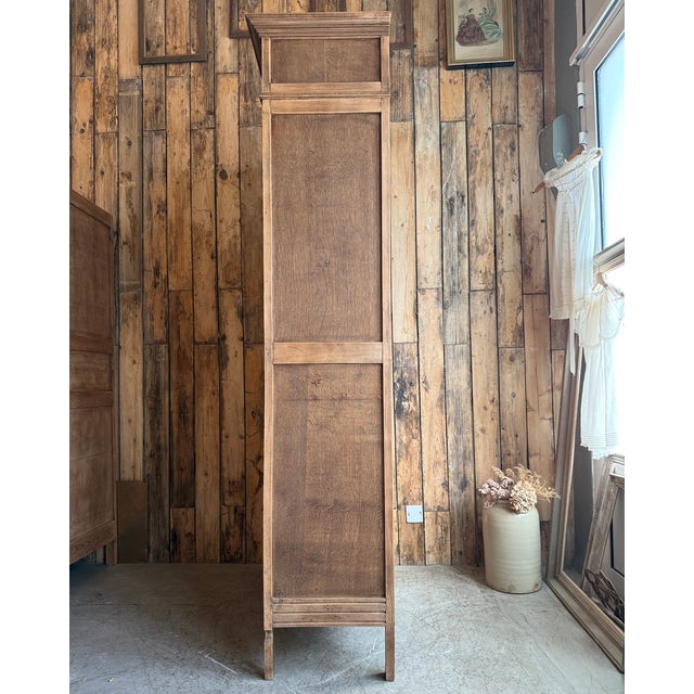 Wood Antique Louis XVI Style Wardrobe, 1890s For Sale - Image 7 of 14